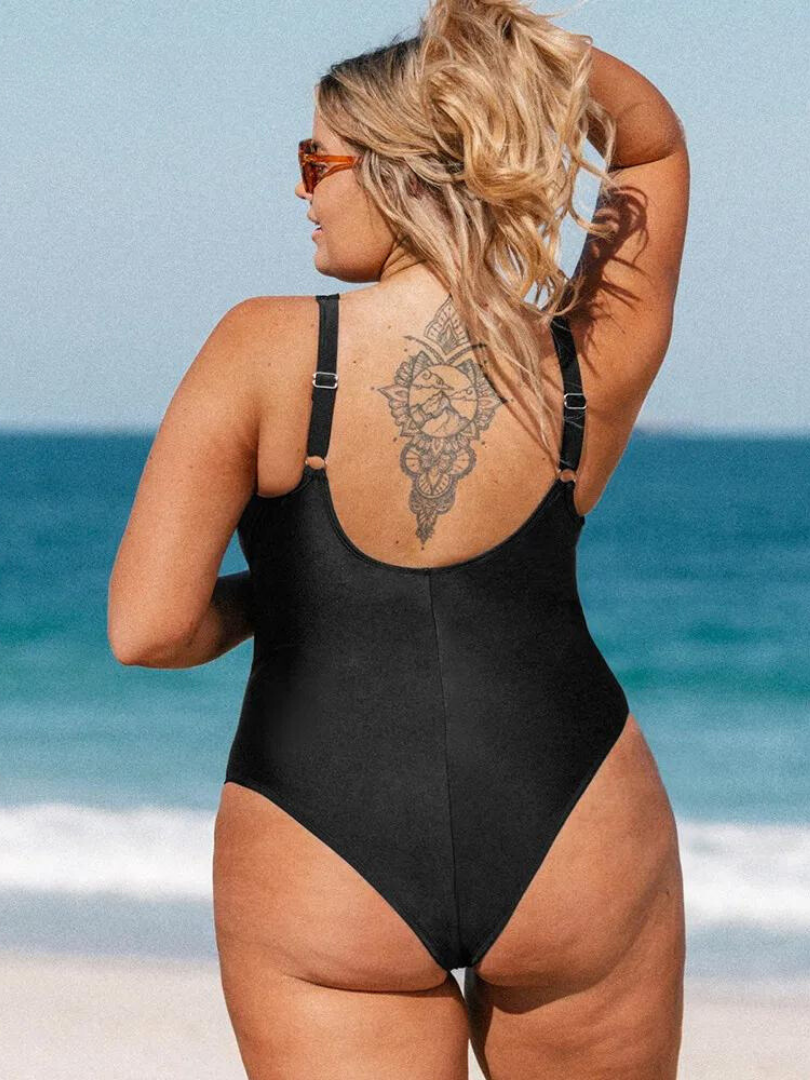 Rottnest Plus Size One-Piece Swimsuit - product view 2